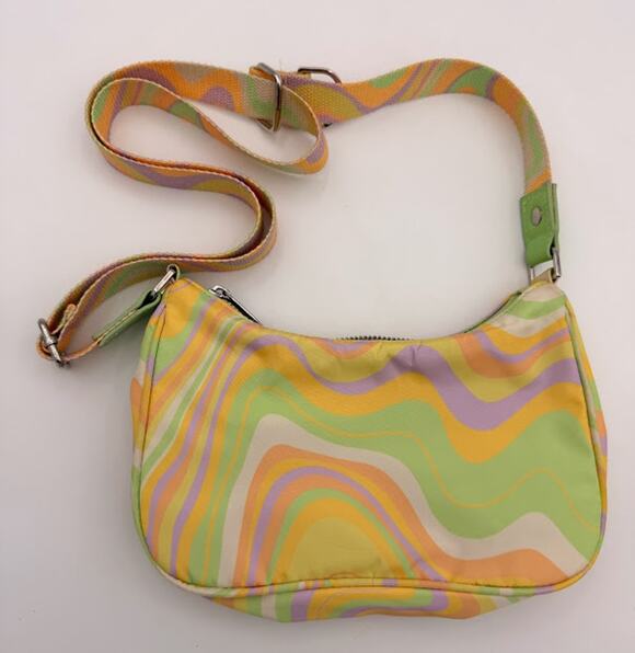 wild fable Handbags - Wild Fable Pastel Swirl Shoulder Bag Adjustable Strap Y2K